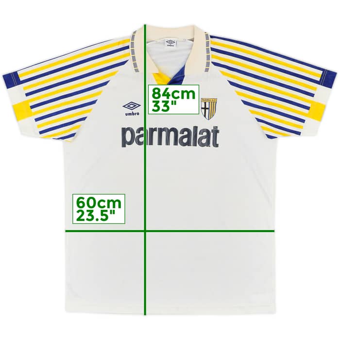 1990-91 Parma Home Shirt #8 - 7/10 - (XL)