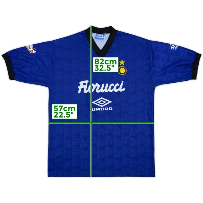1992-93 Inter Milan Umbro Training Shirt - 9/10 - (XL)