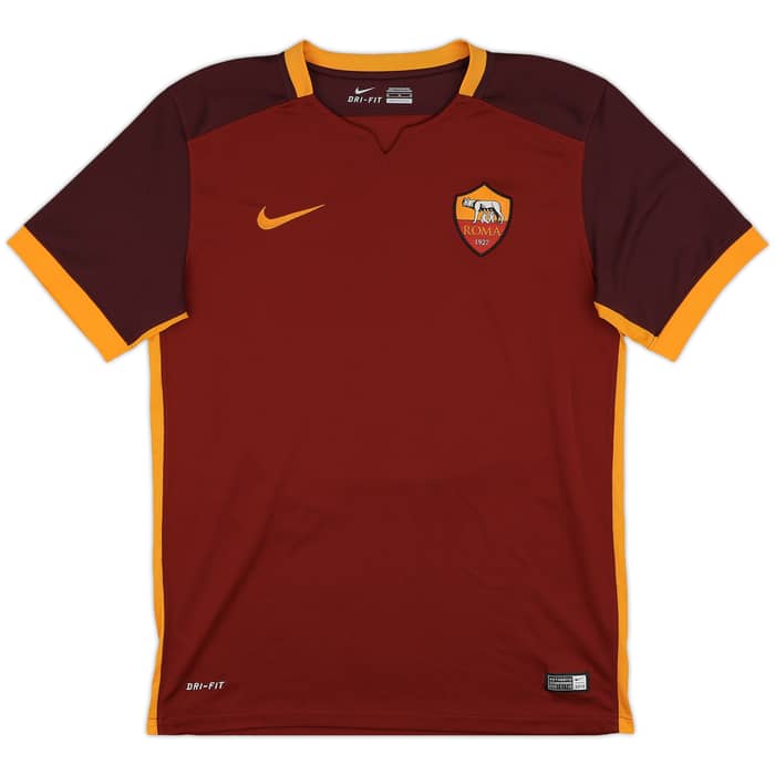 2015-16 Roma Home Shirt Totti #10 - 10/10 - (M)