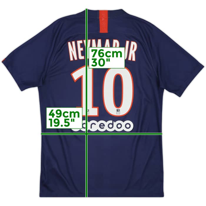 2019-20 Paris Saint-Germain Home Shirt Neymar Jr #10 - 9/10 - (M)
