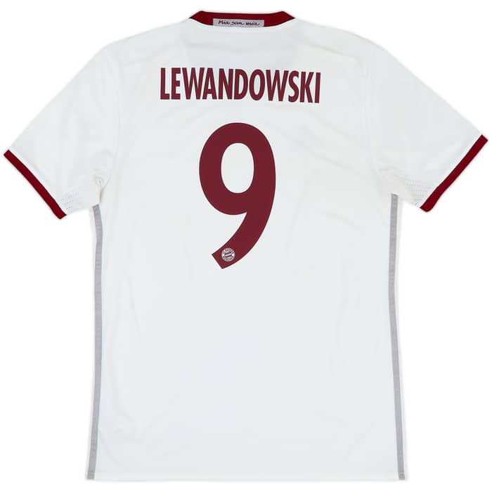 2016-17 Bayern Munich Third Shirt Lewandowski #9 - 7/10 - (M)