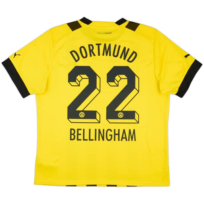 2022-23 Dortmund Home Shirt Bellingham #22 - 9/10 - (XL)