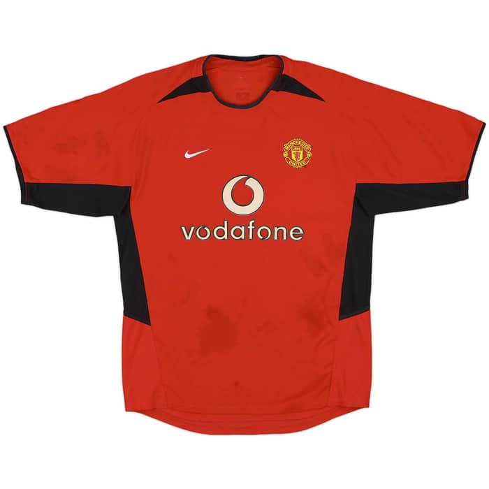 2002-04 Manchester United Home Shirt Scholes #18 - 6/10 - (M)