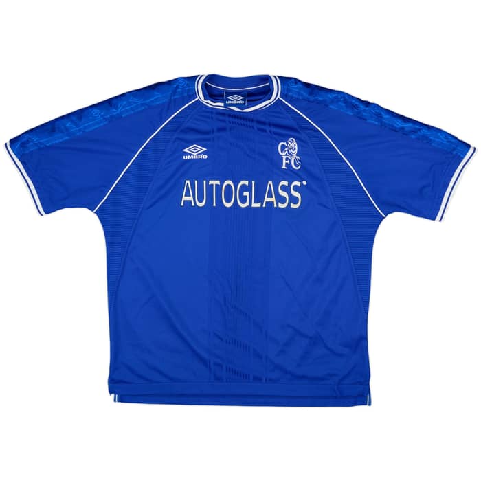 1999-01 Chelsea Home Shirt Zola #25 - 9/10 - (XXL)