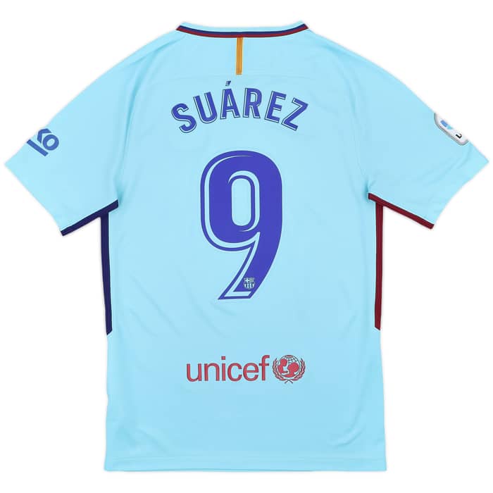 2017-18 Barcelona Away Shirt Suarez #9 - 9/10 - (S)