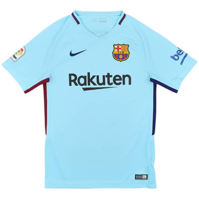 2017-18 Barcelona Away Shirt Suarez #9 - 9/10 - (S)