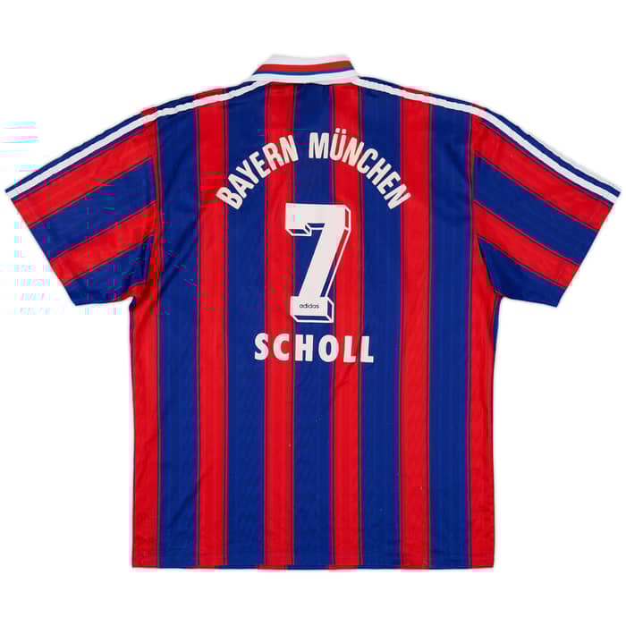 1995-97 Bayern Munich Home Shirt Scholl #7 - 5/10 - (M)
