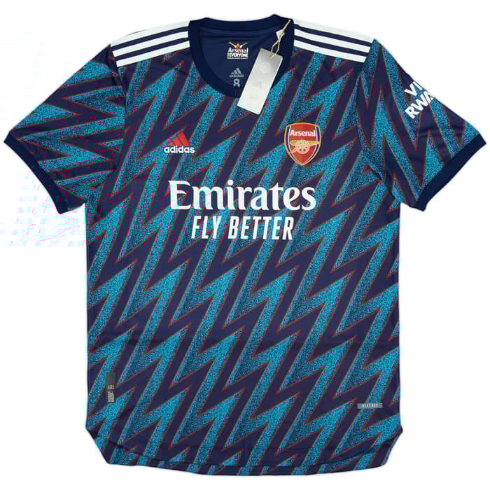 2021-22 Arsenal Authentic Third Shirt Odegaard #8 (L)