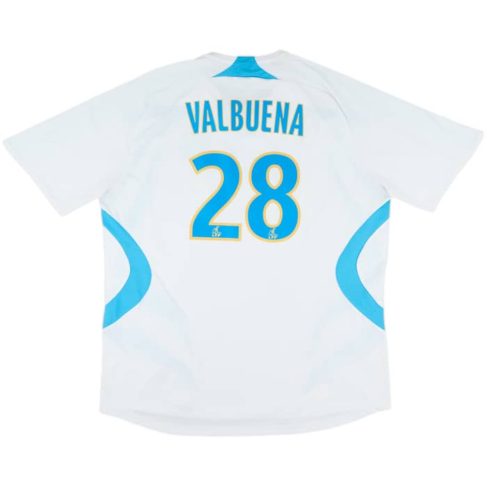 2007-08 Olympique Marseille Home Shirt Valbuena #28 - 7/10 - (3XL)