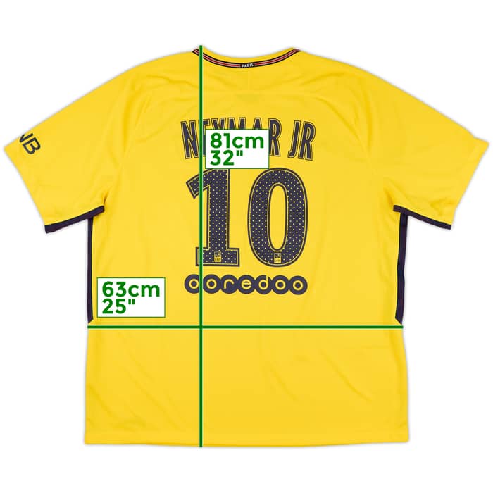 2017-18 Paris Saint-Germain Away Shirt Neymar Jr #10 - 10/10 - (XXL)