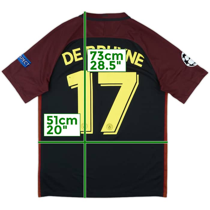 2016-17 Manchester City Away Shirt De Bruyne #17 - 7/10 - (M)