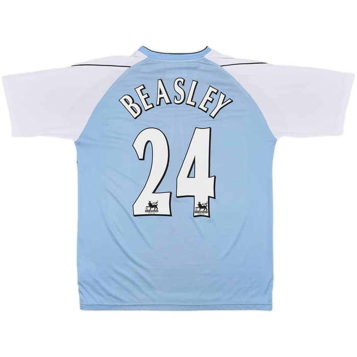2006-07 Manchester City Home Shirt Beasley #24 - 8/10 - (L)