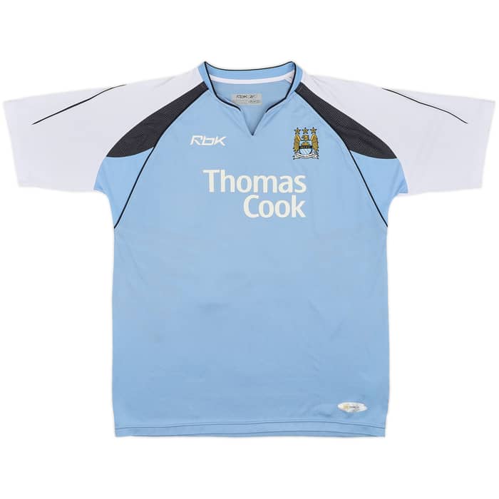 2006-07 Manchester City Home Shirt Beasley #24 - 8/10 - (L)