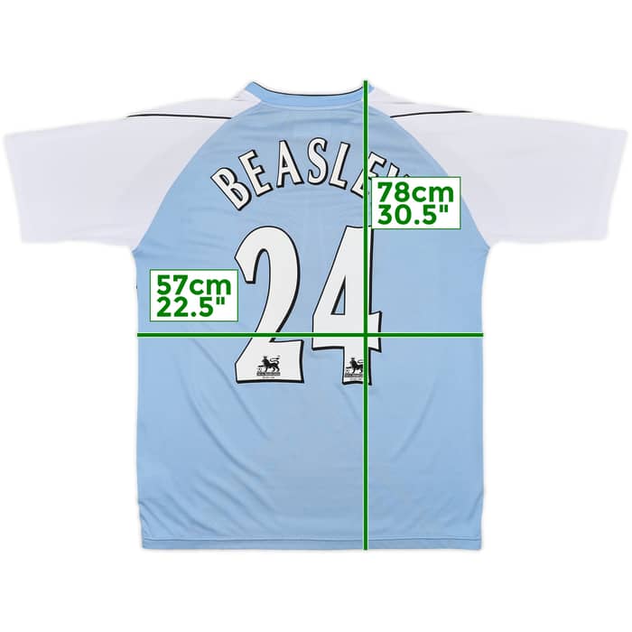 2006-07 Manchester City Home Shirt Beasley #24 - 8/10 - (L)