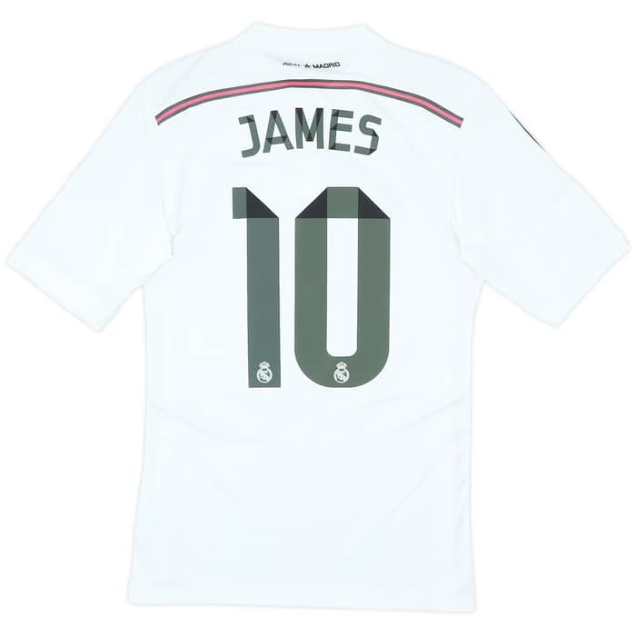 2014-15 Real Madrid Home Shirt James #10 (S)