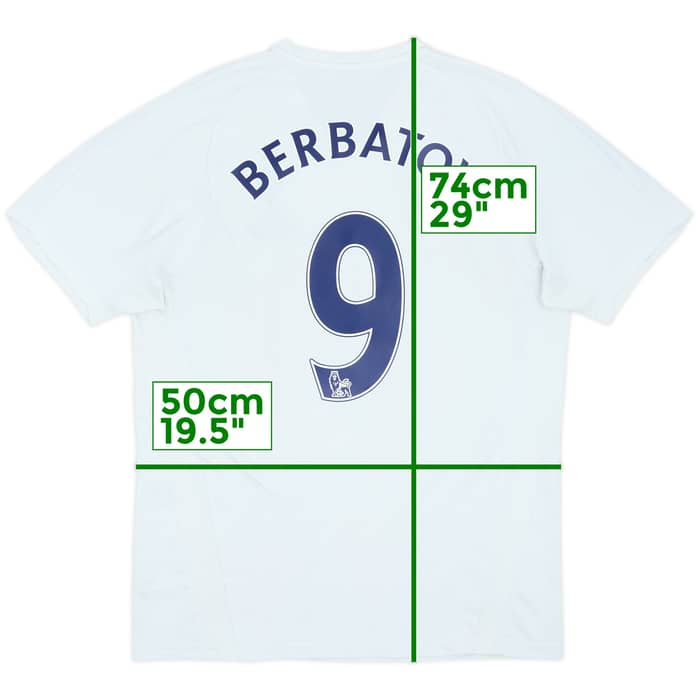 2007-08 Tottenham Home Shirt Berbatov #9 - 7/10 - (M)