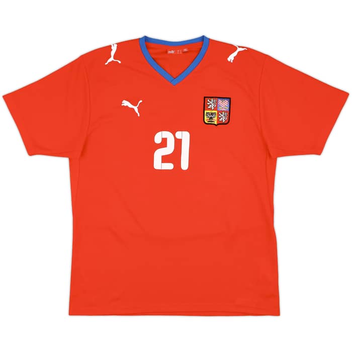 2008-09 Czech Republic Home Shirt Ujfalusi #21 - 8/10 - (L)