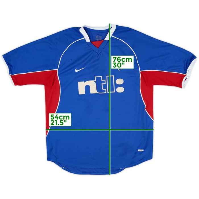 2001-02 Rangers Home Shirt - 7/10 - (M)