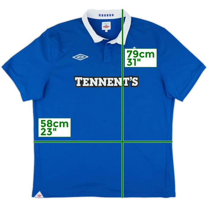 2010-11 Rangers Home Shirt - 8/10 - (XL)