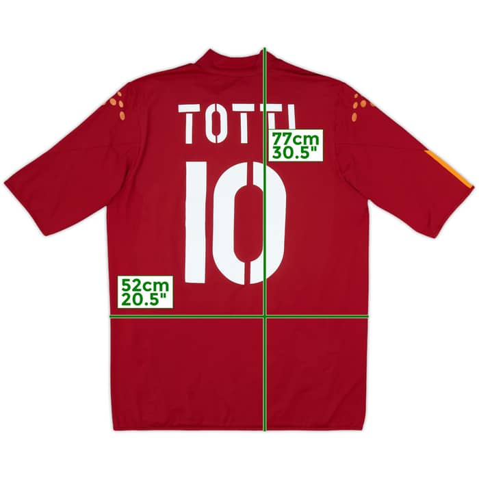 2004-05 Roma Home Shirt Totti #10 - 8/10 - (XL)