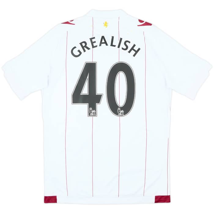 2014-15 Aston Villa Away Shirt Grealish #40 - 6/10 - (L)