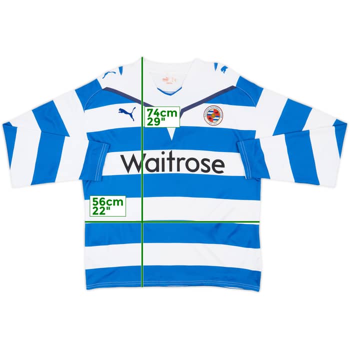 2009-10 Reading Home L/S Shirt - 8/10 - (L)