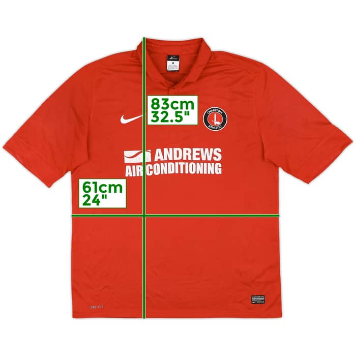 2012-13 Charlton Home Shirt - 7/10 - (XL)
