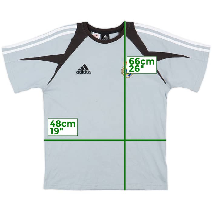 2004-05 Real Madrid adidas Cotton Tee - 7/10 - (XL.Boys)