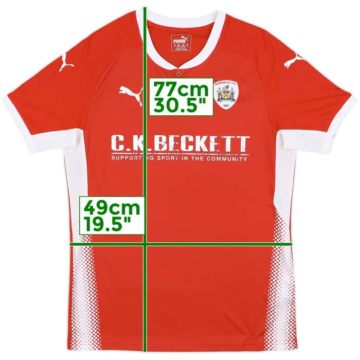 2017-18 Barnsley Home Shirt - 5/10 - (M)