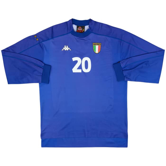 1998-99 Italy Home L/S Shirt Totti #20 - 7/10 - (XL)
