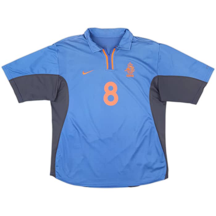 2000-02 Netherlands Away Shirt Davids #8 - 6/10 - (L)