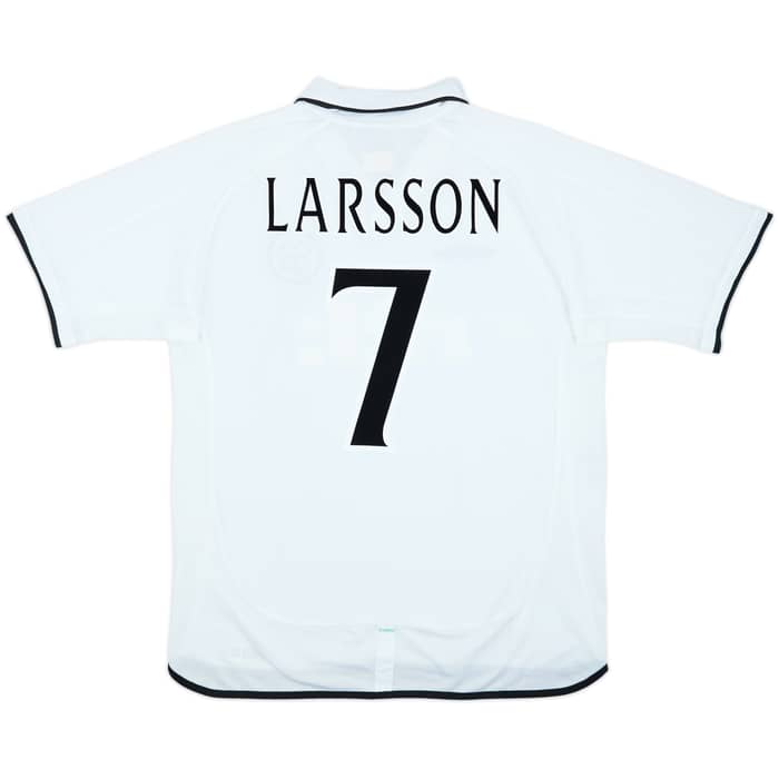 2001-02 Celtic Away Shirt Larsson #7 - 9/10 - (L)