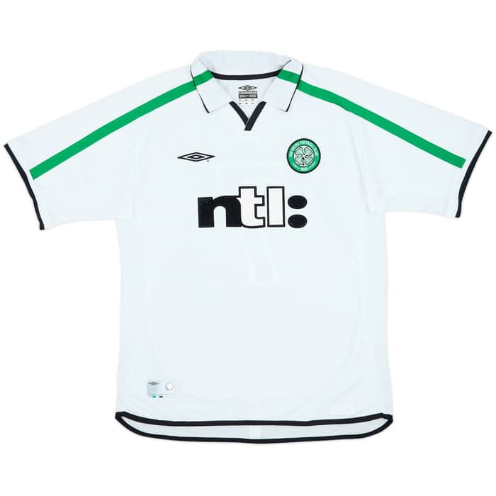 2001-02 Celtic Away Shirt Larsson #7 - 9/10 - (L)