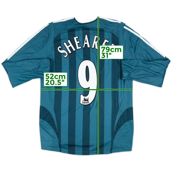 2005-06 Newcastle Away L/S Shirt Shearer #9 - 10/10 - (M)