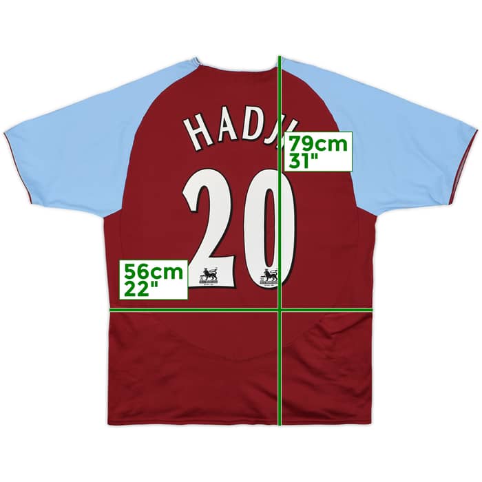2003-04 Aston Villa Home Shirt Hadji #20 - 7/10 - (S)