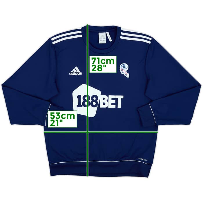 2011-12 Bolton adidas Sweat Top - 8/10 - (L)
