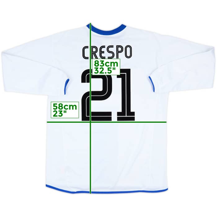 2003-05 Chelsea Away L/S Shirt Crespo #21 - 9/10 - (L)