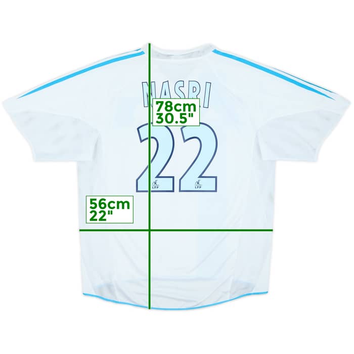 2004-05 Olympique Marseille Home Shirt Nasri #22 - 6/10 - (L)