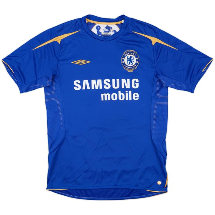 2005-06 Chelsea Centenary Home Shirt Gudjohnsen #22 - 9/10 - (M)