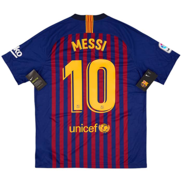 2018-19 Barcelona Home Shirt Messi #10 (L)