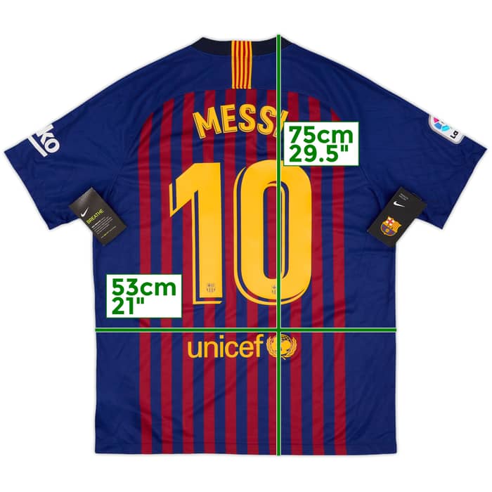 2018-19 Barcelona Home Shirt Messi #10 (L)