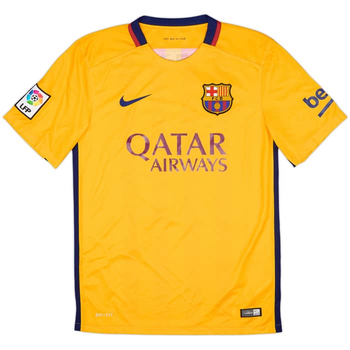 2015-16 Barcelona Away Shirt Suarez #9 - 9/10 - (S)