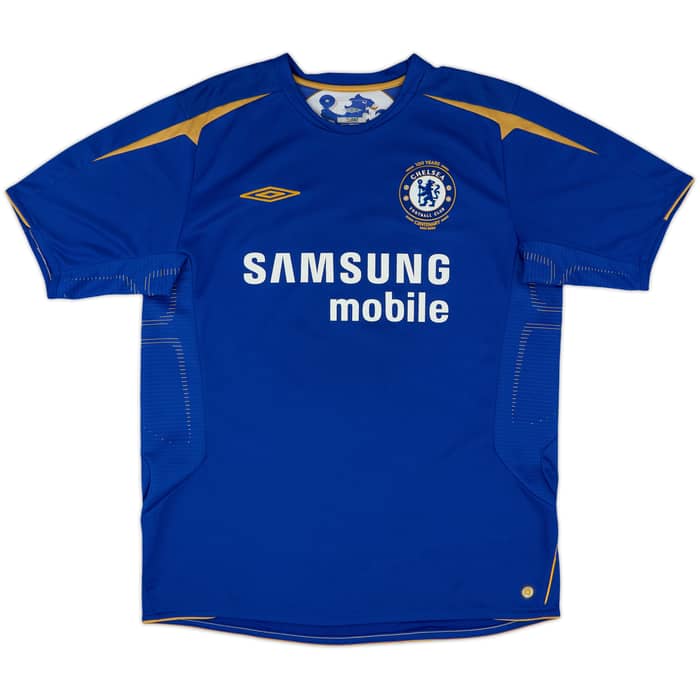 2005-06 Chelsea Centenary Home Shirt Drogba #15 - 7/10 - (L)