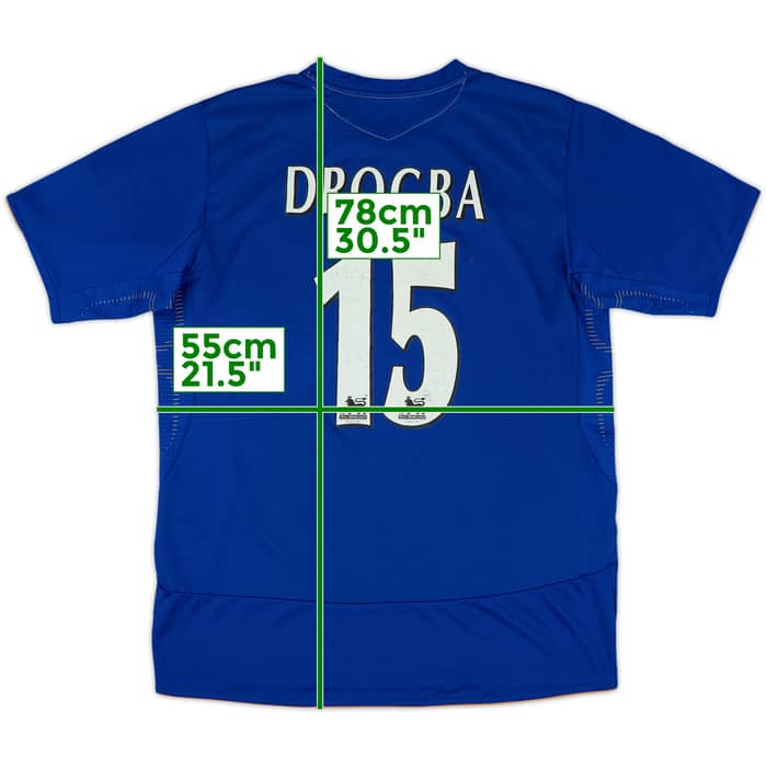 2005-06 Chelsea Centenary Home Shirt Drogba #15 - 7/10 - (L)