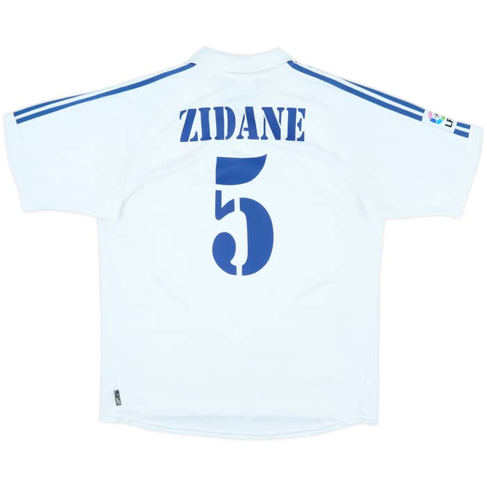 2001 Real Madrid Home Shirt Zidane #5 - 8/10 - (L)