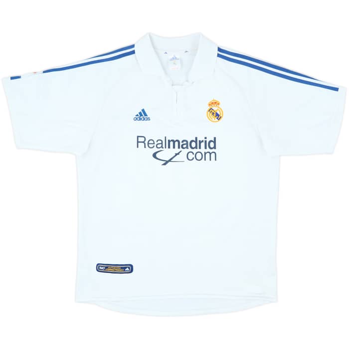 2001 Real Madrid Home Shirt Zidane #5 - 8/10 - (L)