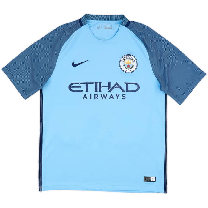 2016-17 Manchester City Home Shirt Toure Yaya #42 - 9/10 - (M)