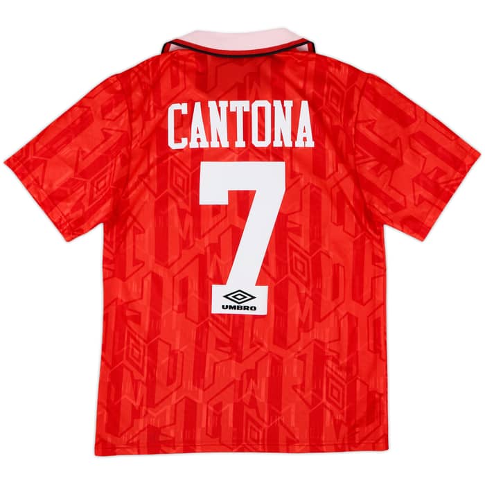 1992-94 Manchester United Home Shirt Cantona #7 - 8/10 - (S)
