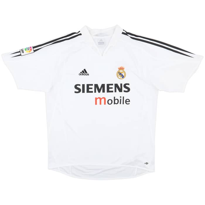 2004-05 Real Madrid Home Shirt Zidane #5 - 8/10 - (L)