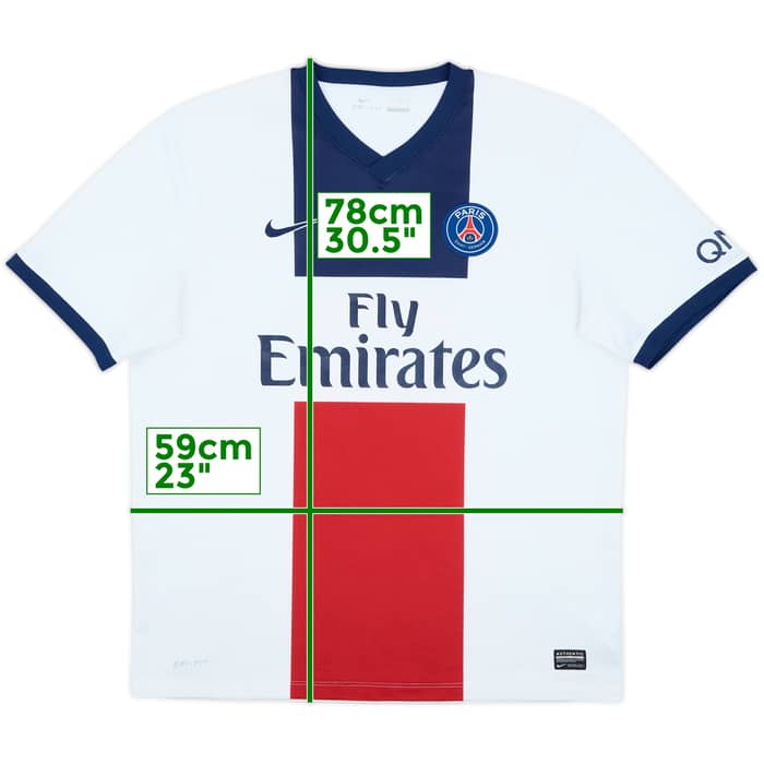 2013-14 Paris Saint-Germain Away Shirt - 7/10 - (XL)